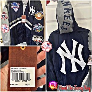 New York Yankees Mitchell & Ness Navy World Series Windbreaker Zip Hoodie ⚾️🏟️
